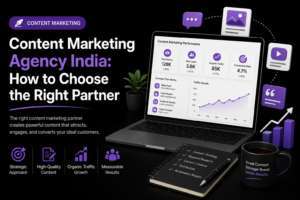 Content marketing agency in India offering content strategy, high-quality content, organic traffic growth, and measurable results.