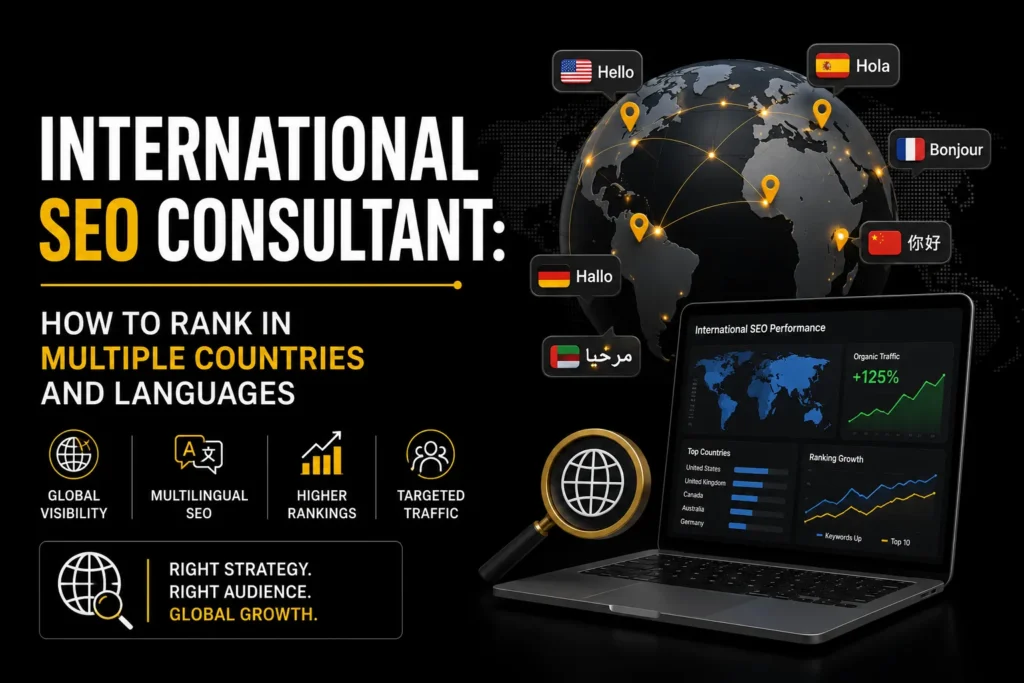International SEO consultant guide for ranking a website across multiple countries and languages