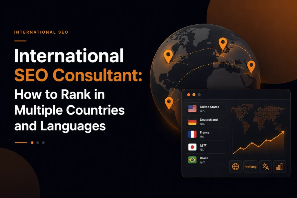 International SEO consultant helping a website rank across multiple countries and languages using localized search strategies.