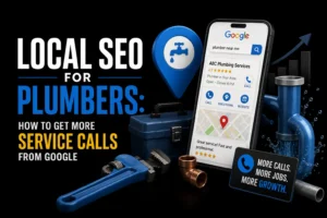 Local SEO for plumbers showing Google Maps visibility and more plumbing service calls