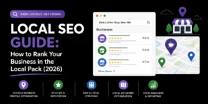 Local SEO guide for ranking a business in the Google Local Pack using profile optimization, reviews, local citations, keywords and reporting.
