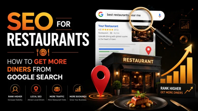 Restaurant content marketing strategy connecting food blog topics, online menus, and table reservations