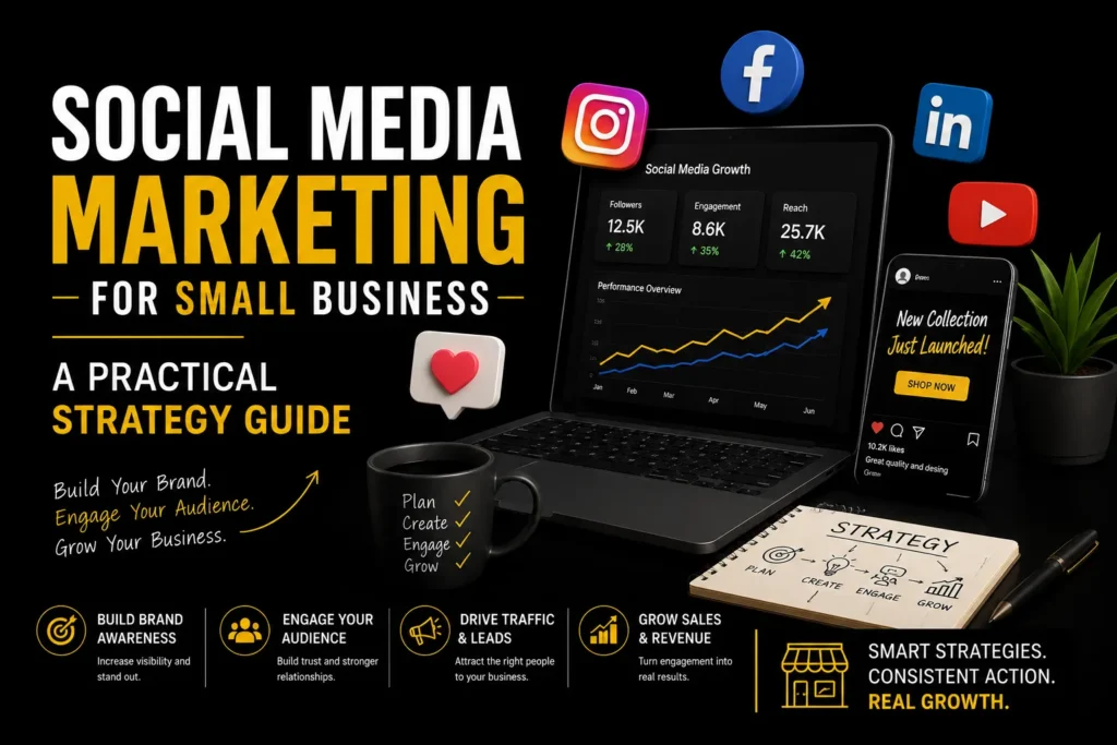 Social media marketing for small business strategy guide for building engagement, traffic, and sales