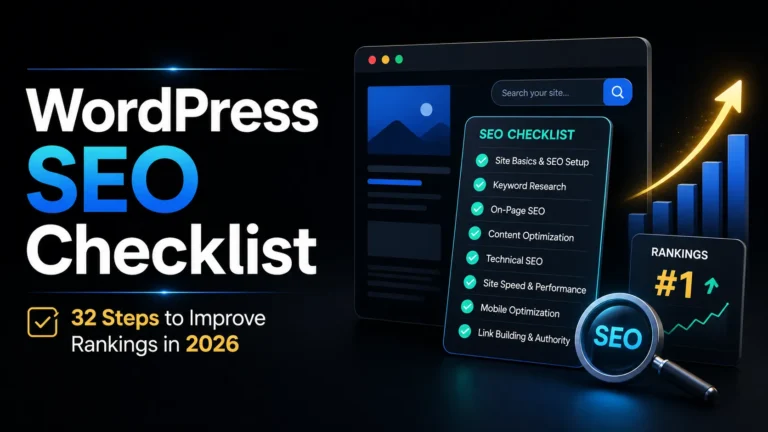 Wordpress seo checklist 32 steps improve rankings 2026