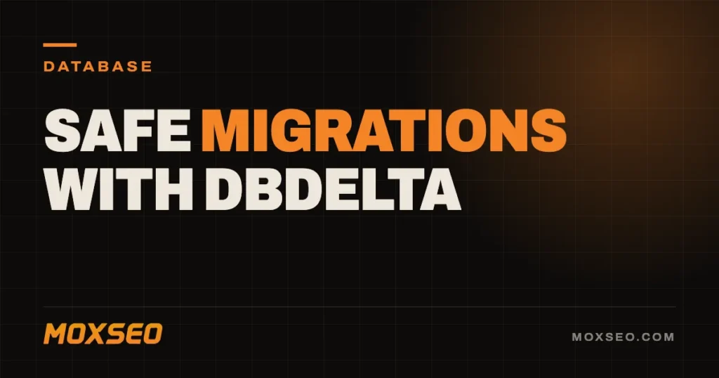 moxseo wordpress database migrations dbdelta online ddl featured